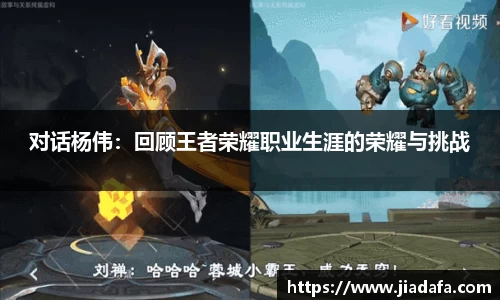 对话杨伟：回顾王者荣耀职业生涯的荣耀与挑战